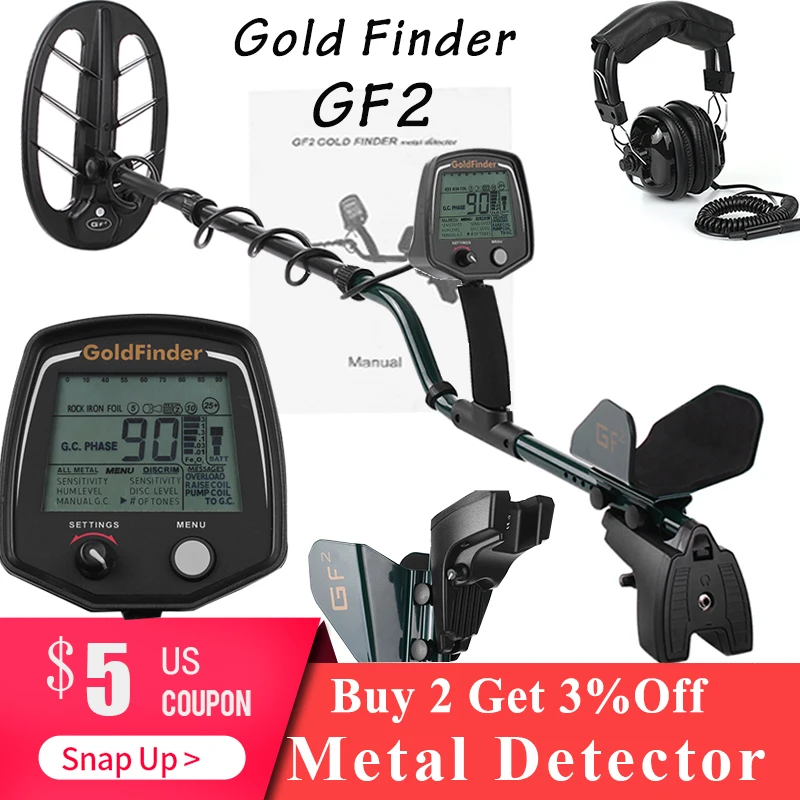 

Professional Underground Metal Detector gf2 Handheld Underground Gold Metal Detector wiring pinpointer Treasure Hunter Same T2