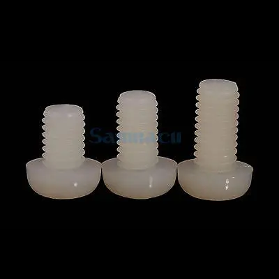 винт белый. винт нейлоновый m4 - 15мм. винт белый. пластиковые болты. винт пластиковый м4.