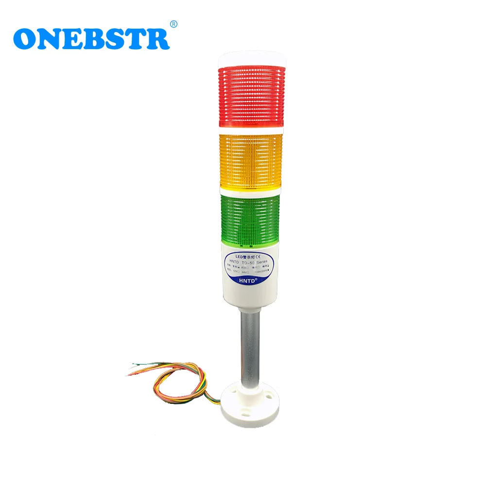 Hntd 220v Led Semaphores Indicador Luz de Aviso Td50 tipo Haste Geralmente Brilhante Cores para Máquina Cnc Ferramentas