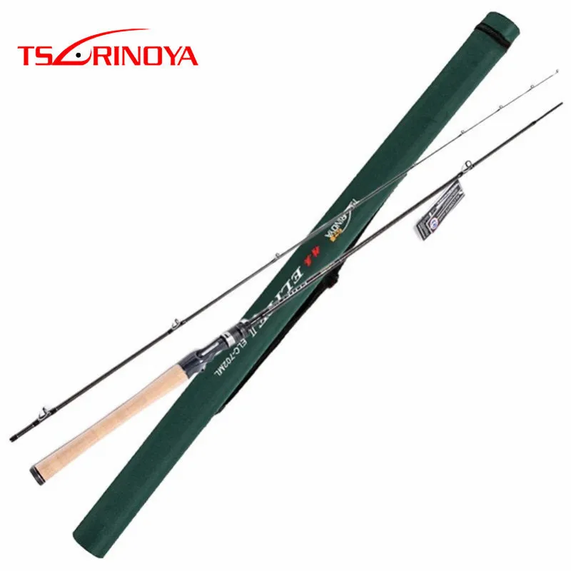 

TSURINOYA Hard Baitcasting Fishing Rod 2 Section Carbon 2.13m Power M Lure Weight 5-21g 3A Cork Handle Lure Rod Fishing Tackle