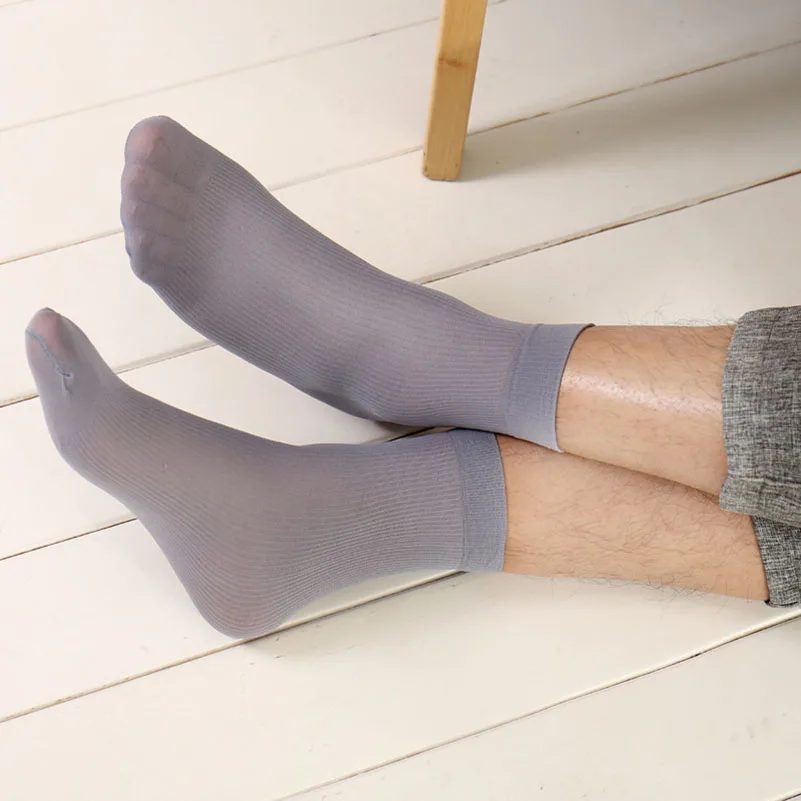 10 пар, мужские короткие носки, чистый цвет, ультра-тонкие эластичные шелковистые мужские носки, лето-осень, высокое качество, повседневные, деловые мужские носки, Meias