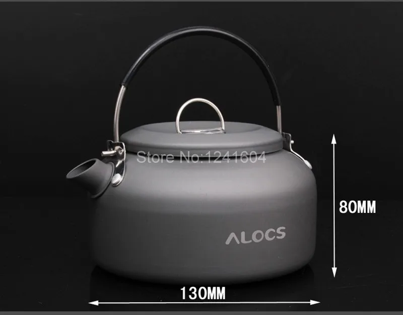 Alocs CW-K02 0.8L наивысшего качества походный чайник кофейник, чайник для портативного пешего туризма пикника кемпинга оборудование кухонная посуда 100 г