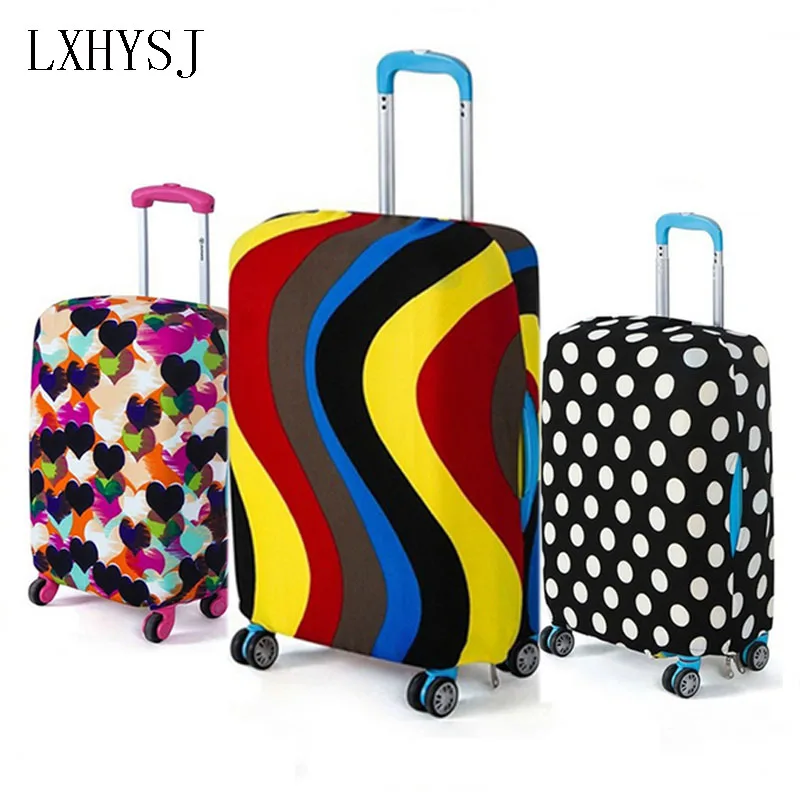 Модные эластичная Туристическая сумка крышка защитный чехол для чемодана дело тележки путешествия чемодан пылезащитный чехол для 18 до 30