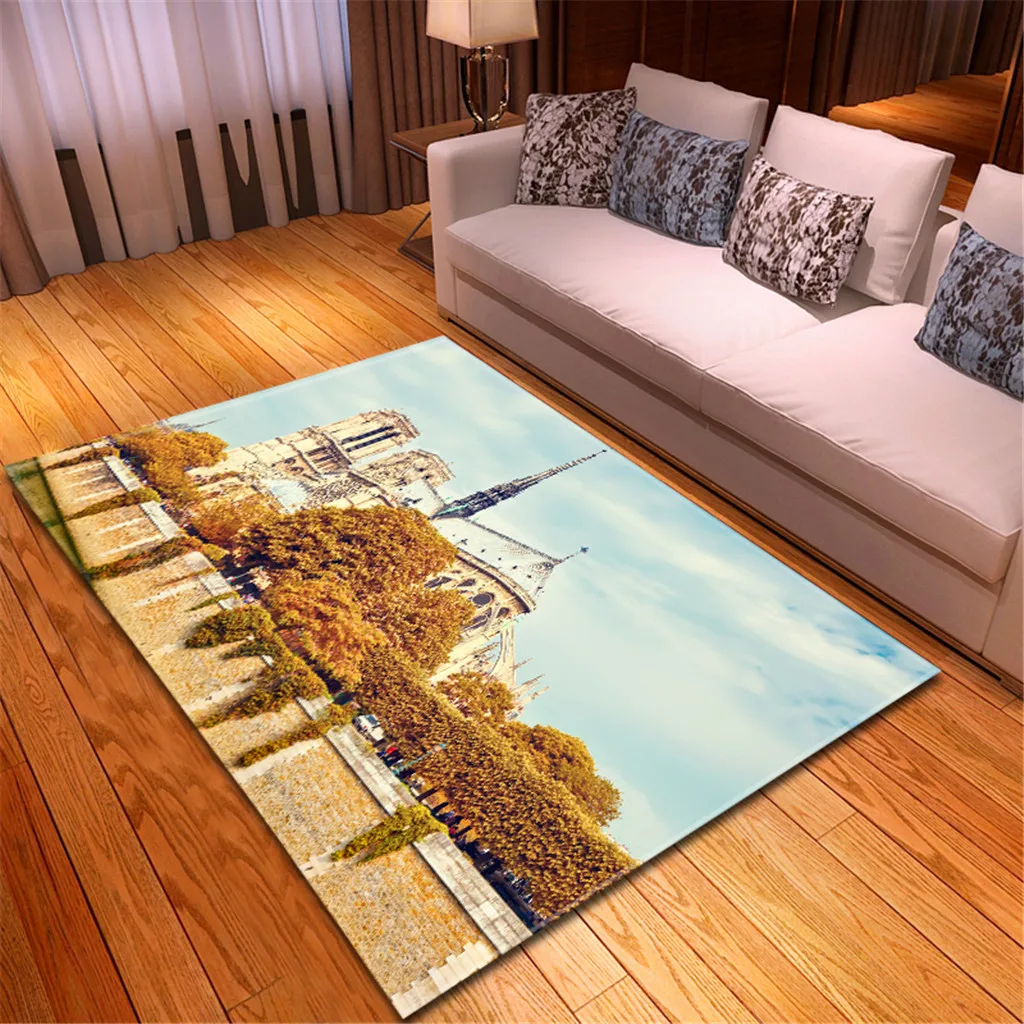 

2019 New Creative Notre Dame Photo Commemorative Day Comfortable Carpet Home Decor Beautiful Color Comfortable Drop Shipping