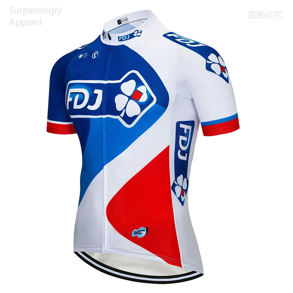 

2019 Summer UCI Team Blue FDJ Cycling Wear Clothing Quick-Dry Racing Bicycle Jersey Ropa Ciclismo Mountain Bike Cycling Jersey
