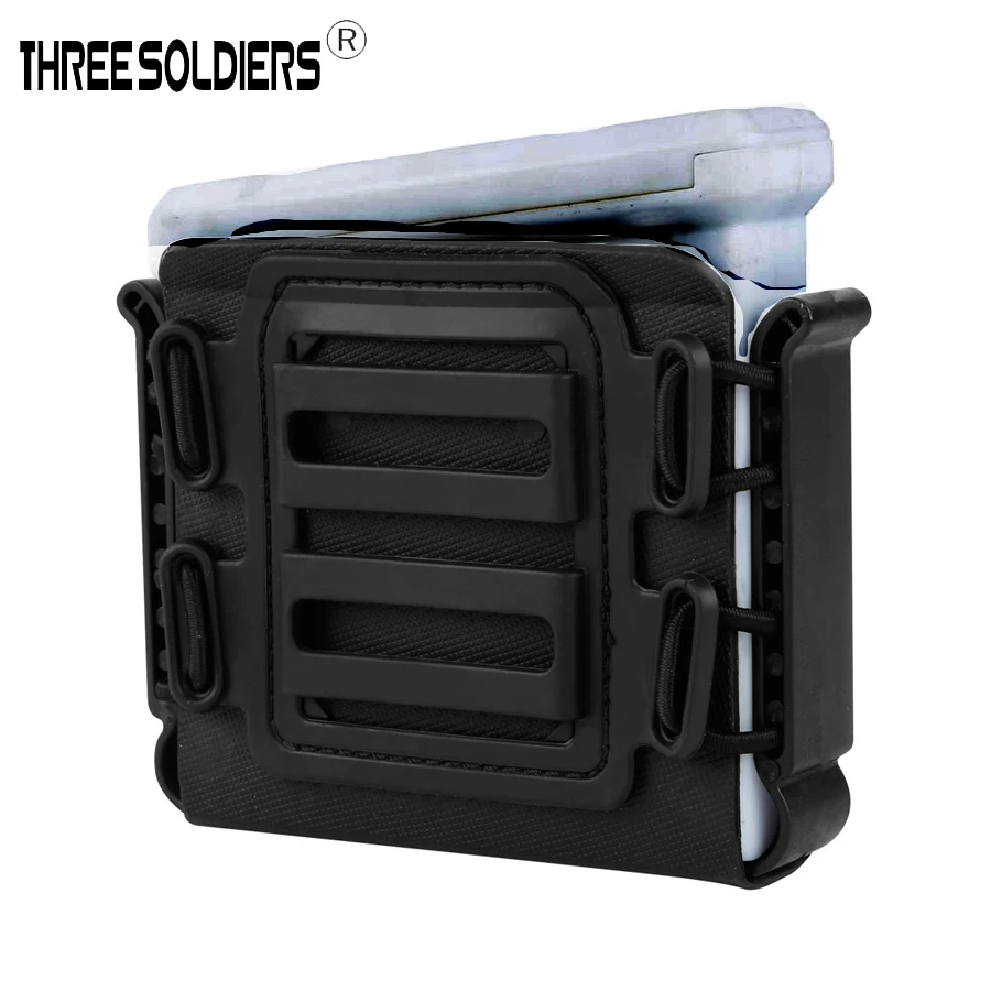 

Three soldiers Hunting Military Army Tactical Airsoft Accessories Scorpion Sniper Magazine Pouch Fits for ASW338, L96A1, M82A1