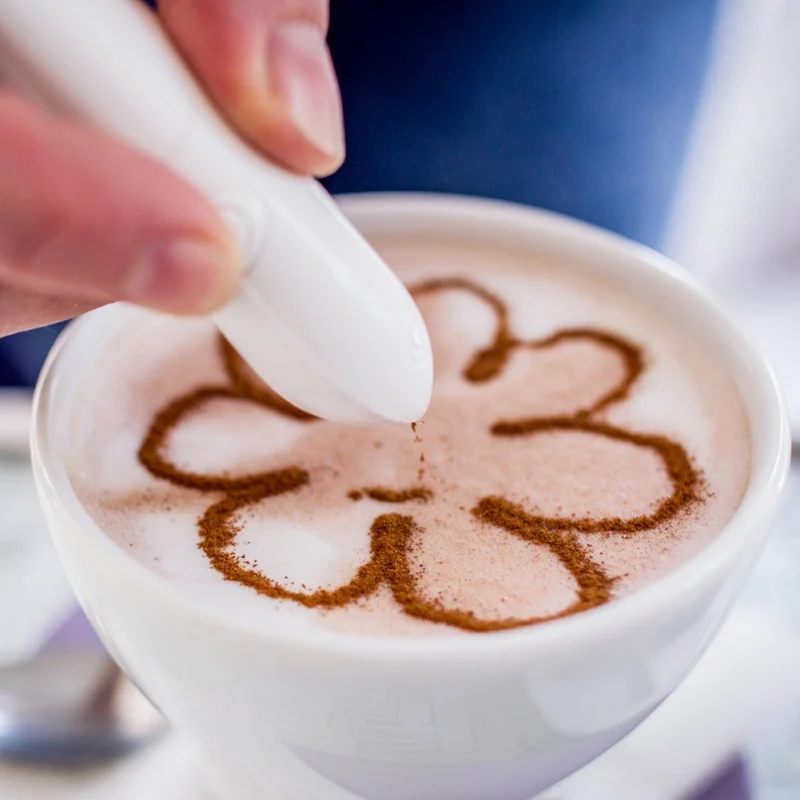 Electrical Latte Art Pen for Decoration Coffee Carving Baking Pastry Tools Cake Spice | Дом и сад