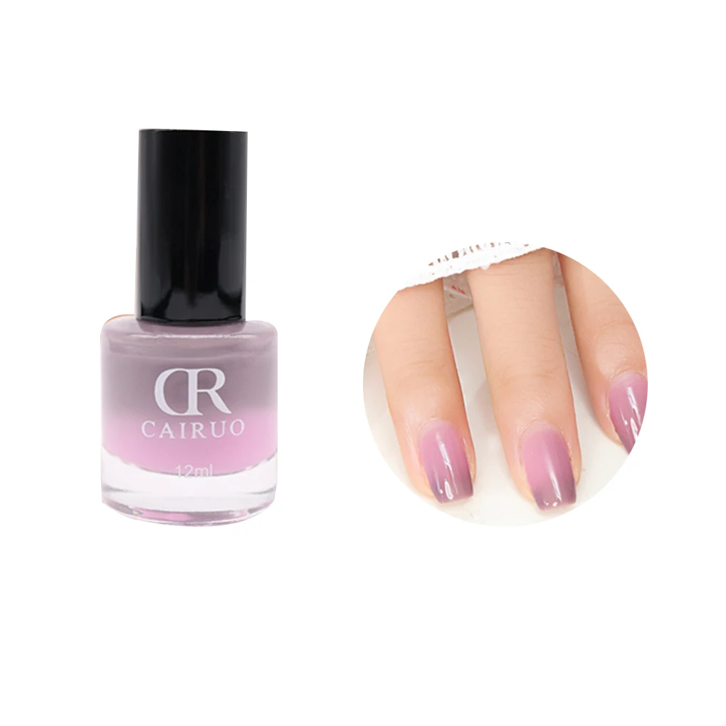 

12ml Thermal Nail Polish Lacquer Nail Art Polish Lacquer Nail Art Hybrid Nail Polish Profeesional Varnishes elegant grey polish