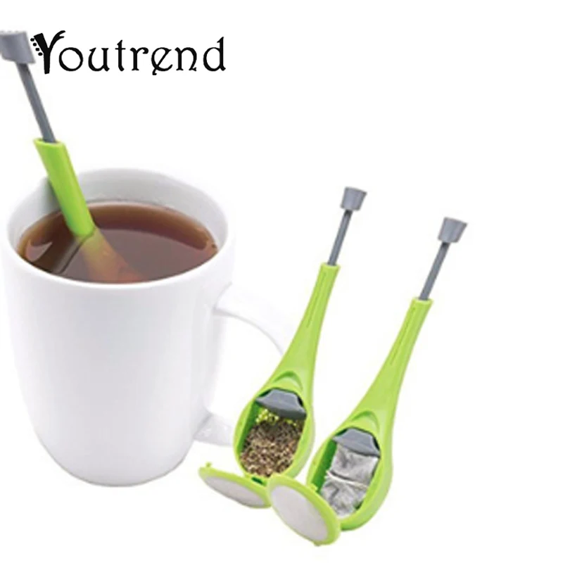 Tea Infuser Gadget Measure Swirl Steep Stir Press Plastic Tea & Coffee