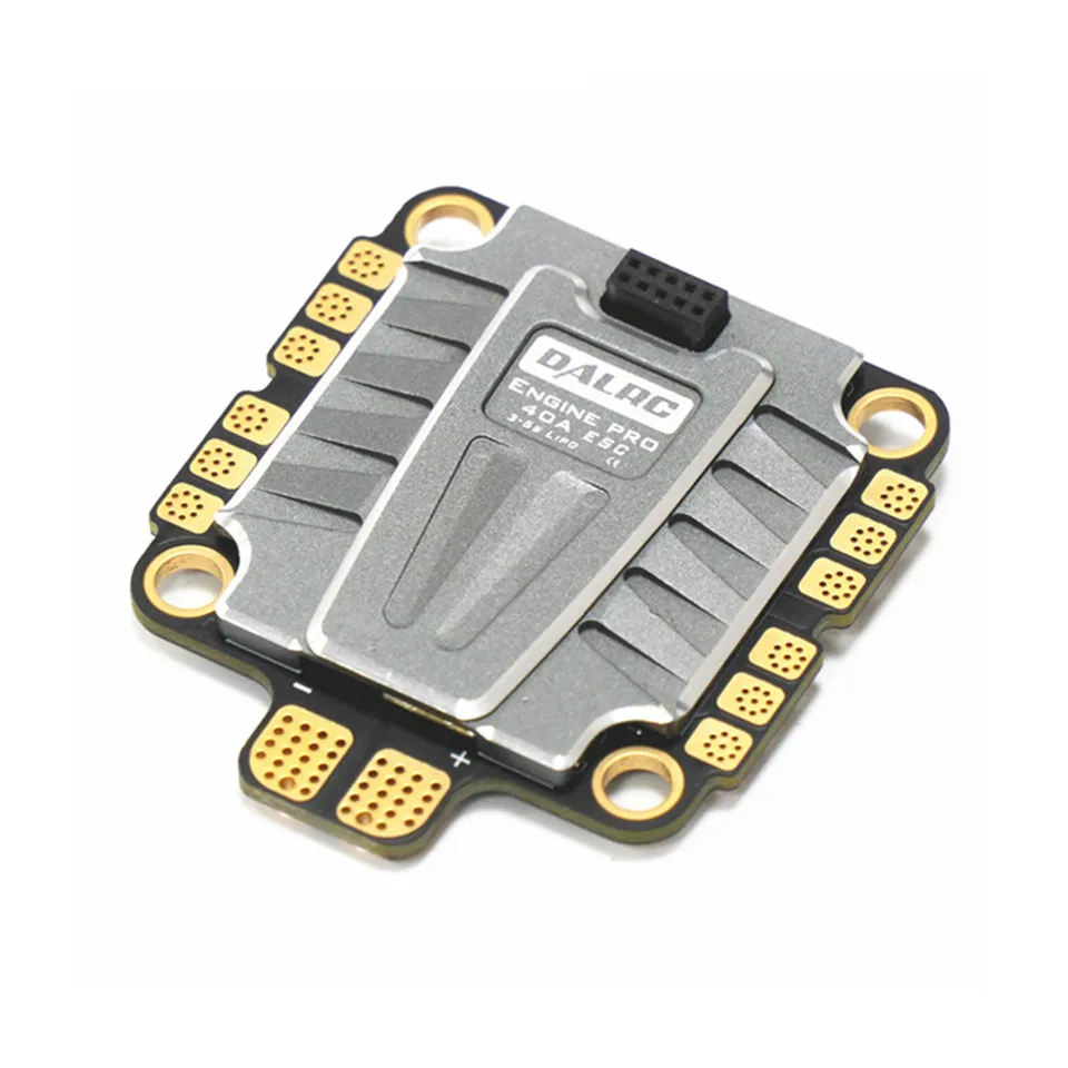 

DALRC ENGINE PRO 40A 4IN1 ESC 3S-5S Blheli_32 4 in 1 ESC Brushless DSHOT1200 Ready 5V 3A BEC 40A for FPV Racing Drone