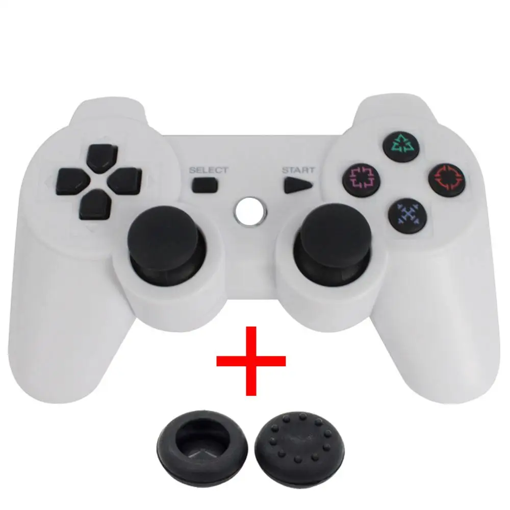 Blueloong игровой контроллер для playstation 3 для DUALSHOCK 3 SIXAXIS для SONY PS3 контроллер беспроводной Bluetooth джойстики - Цвет: Серебристый