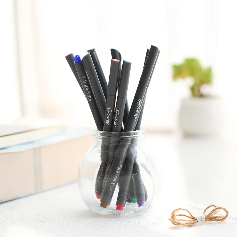 10 цветов extreme fine Liner гелевая ручка мультфильм рисунок эскиз ручки 0.38 мм микрон СИБ Скрапбукинг канцелярские школьные принадлежности fb954