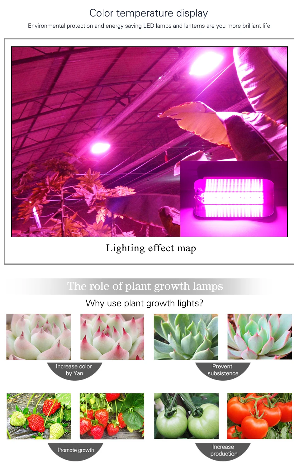 EnwYe 50W 100W Plant growth lamp COB LED Grow Light Phyto Simple floodlight 220V For Plant Greenhouse Hydroponic