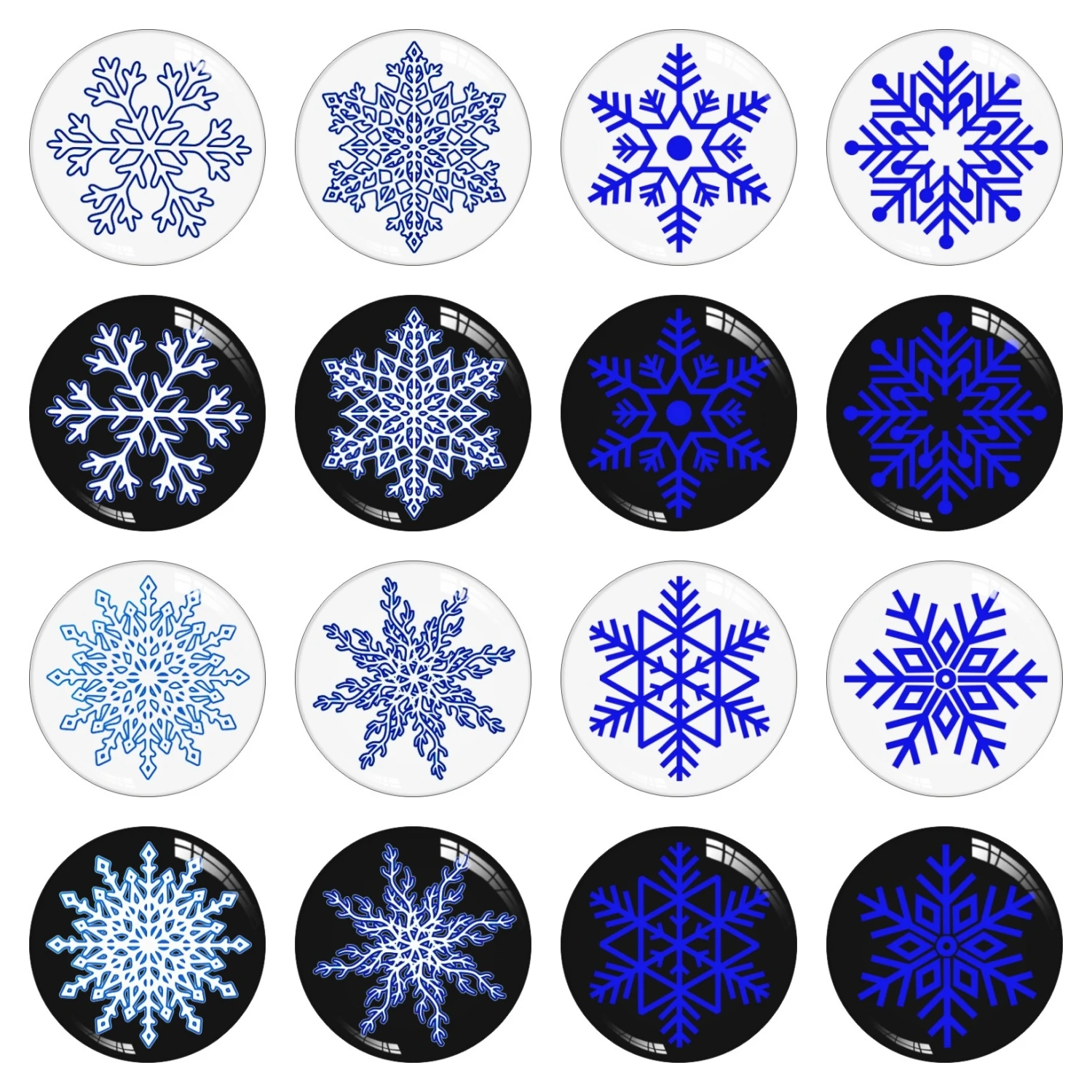 

Snowflake Photo Round Dome Glass Cabochon 10mm 12mm 14mm 16mm 18mm 20mm 25mm 30mm Handmade Diy Jewelry Making Supplies