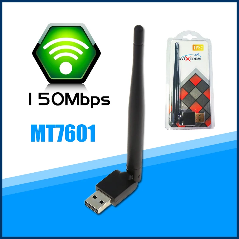 MT7601 Чипсет Беспроводной USB WI-FI адаптер 150 Мбит/с 802,11 b/g/n lan-адаптер с usb-разъемом WI-FI ключ для X800 X800S HD IPS2