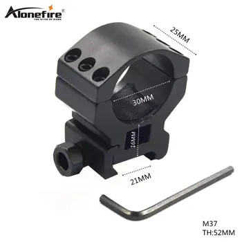 

AloneFire M37 30mm ring tactical hunting Scope mount Weaver Rings 21mm picatinny rail Picatinny for Flashlight rifle scope