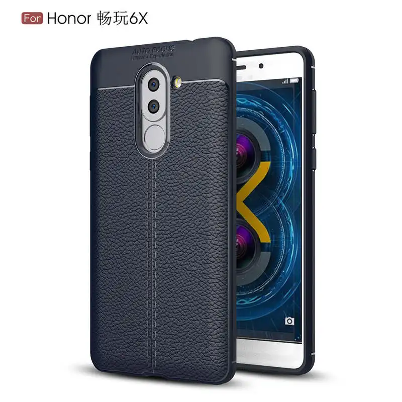 Для Huawei Honor 6X Коврики 9 lite Нескользящие крышка Жесткий Мягкие силиконовые ТПУ кожа