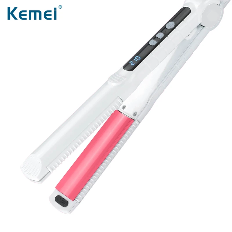 

New LCD Temperature Display Flat Iron Straightening Irons Styling Tools Professional Hair Straightener N40C