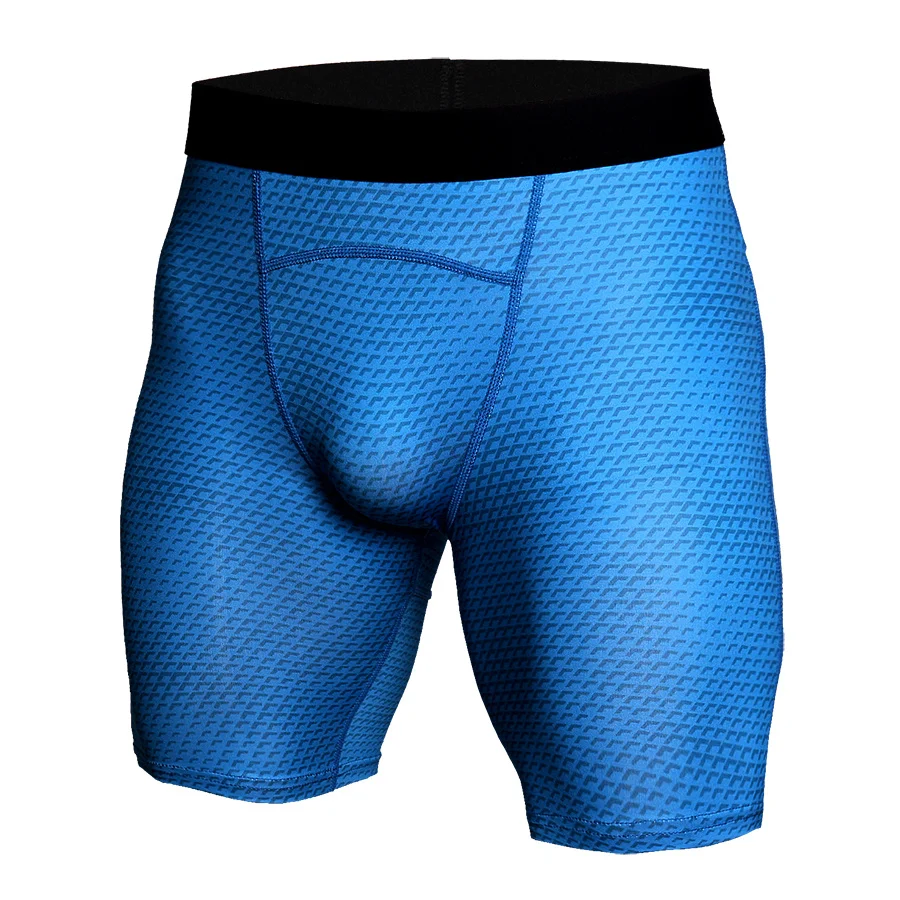 2018 Casual Shorts Men Spliced Tights Skinny Fitness Compression Shorts