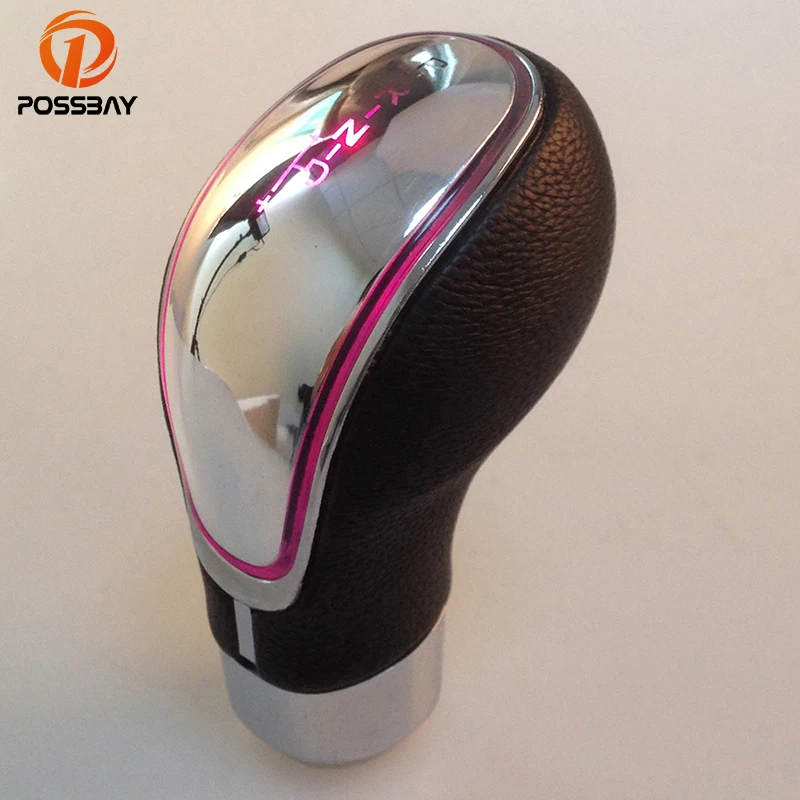 POSSBAY Universal Touch Activated LED Gear Shift Knob Color Change Gear
