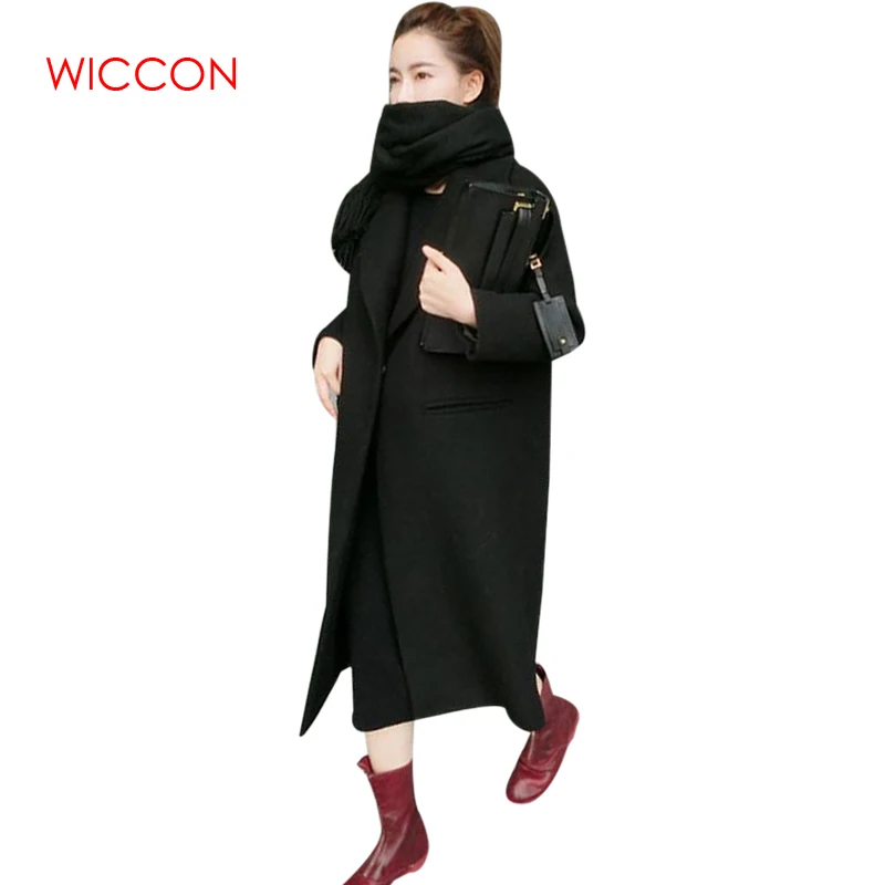 Winter woman coat female 2018 long thick jacket double-faced woolen windbreaker women's thin overcoat cashmere coat women