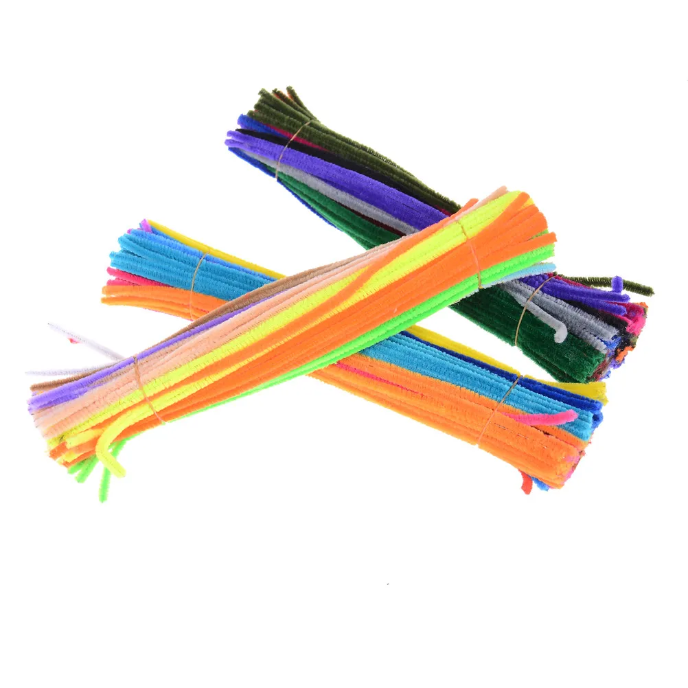 Colorful Chenille DIY Twisted Stick Creative Handmade Crafts Plush Bar