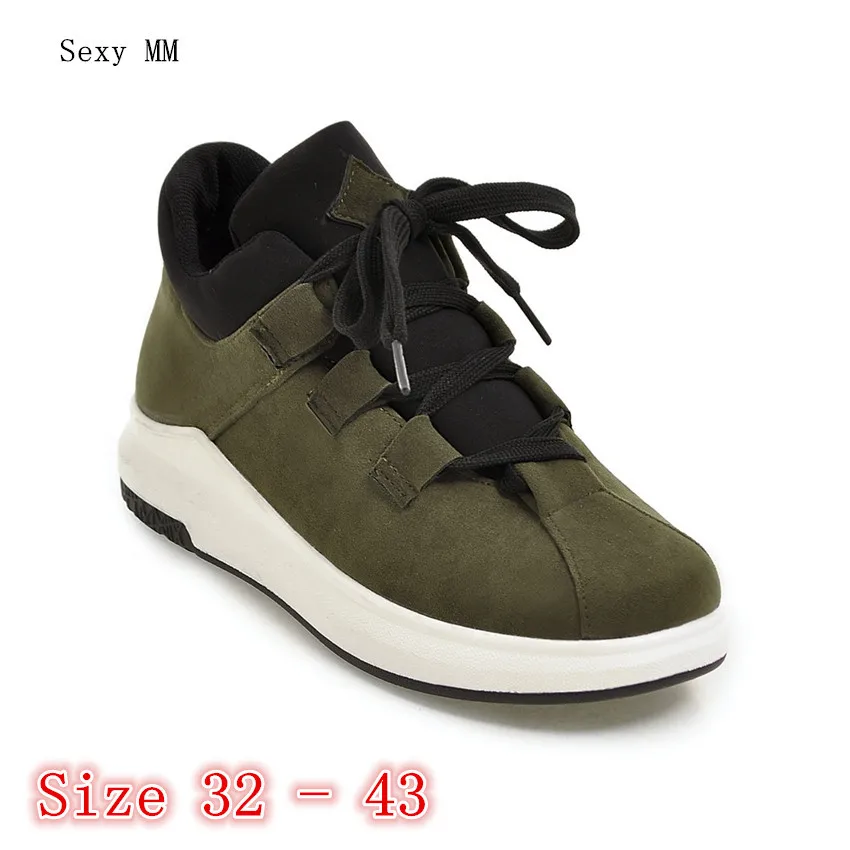 

Flats Women Trainers Breathable Woman Shoes Casual Skate Walking Flat Shoes Zapatillas Mujer Small Plus Size 32 33 -40 41 42 43
