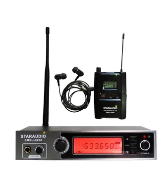 

Staraudio Pro Stage Audio UHF IR Wireless bodypack In-Ear Stereo monitor system SMSU-0208