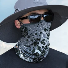 Велоспорт лицо Спорт на открытом воздухе для женщин и мужчин повязка на голову лицевая маска шеи Теплый треугольник ледяной шелк крутой шарф