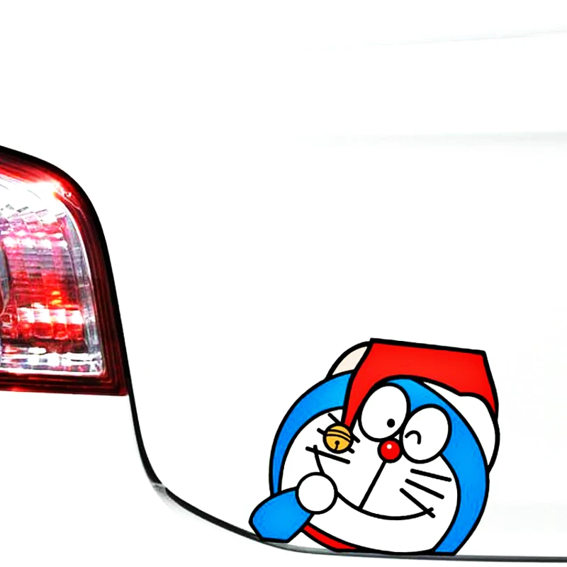 

Etie Car Sticker Accessories Cartoon Doraemon Christmas Hat Decal Decoration for Motorcycle Renault Luggage Fridge Peugeot Smart