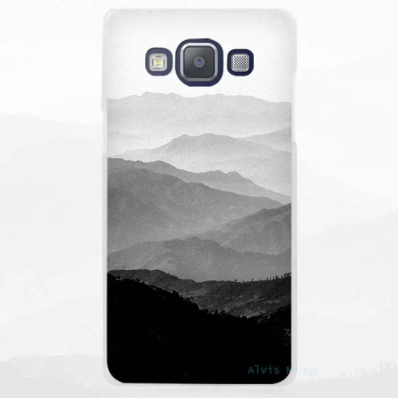 Us 191 34 Di Scontobinyeae Mountain Mist Disegno In Bianco E Nero Trasparente Trasparente Del Telefono Cellulare Case Cover Per Samsung Galaxy A3