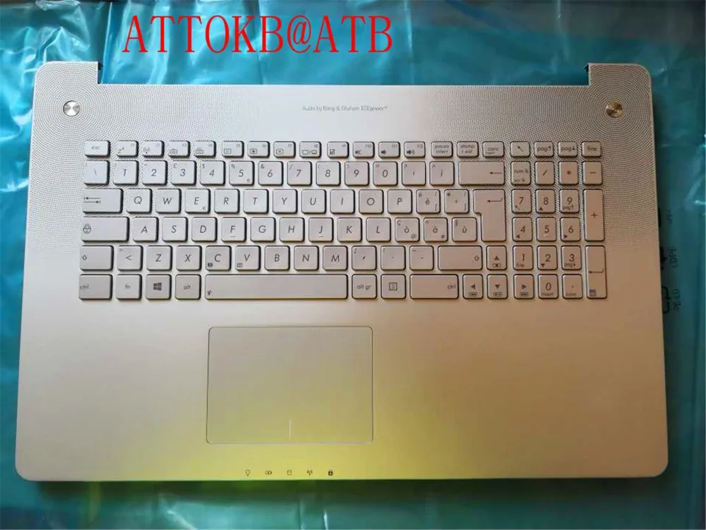 Russo Inglês Itália Padrão Computador Portátil Palmrest Teclado para Asus N750 N750j N750jk N750jv ru Eua it com Luz de Fundo Capa c Novo - Imagem 3