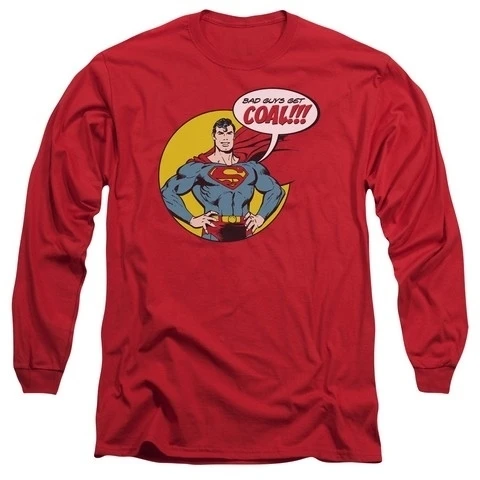 Trevco Dc-Coal - Long Sleeve Adult 18-1 Tee - Red Extra Large