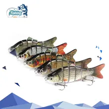 1PCS Fishing Lure Multi Jointed Arduous Bait 10cm 19.5g Lifelike joint bait Wobblers 6 Segments Swimbait Fishing Lure Crankbait