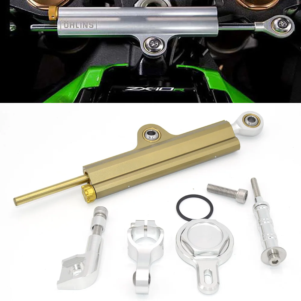 

CNC Aluminum Adjustable Motorcycles Steering Stabilize Damper Bracket Mount Kit For YAMAHA R1 1999-2005