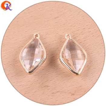 

Cordial Design 50Pcs 14*23MM Jewelry Making/Crystal Pendant/DIY Earring Accessories/Hand Made/Charms Jewelry/Earring Findings