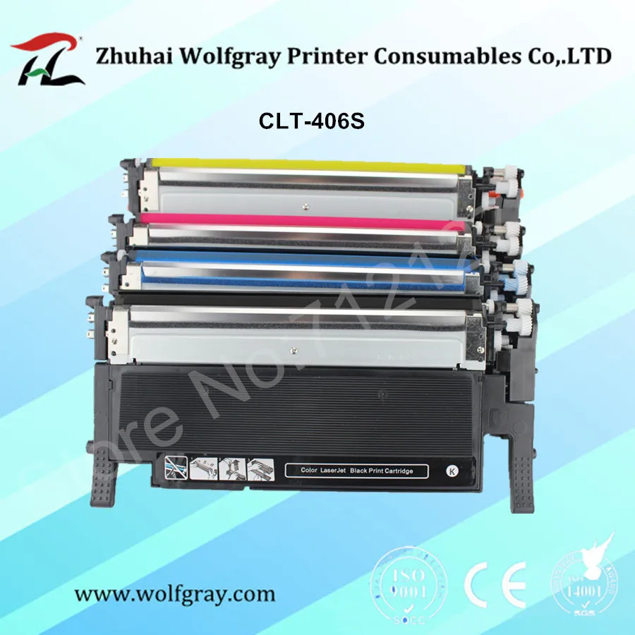 Toner cartridge for samsung CLT-406S CLT-K406S CLT-M406S C406S CLT-Y406S CLT-C406S CLP-360/365/365W/366W/CLX-3305/3305W/3306FN clt406s clt r406 drum unit chip for samsung clp 360 365 clx 3300 3305 3305w c460 c460w c410w c 410w 460w image cartridge reset