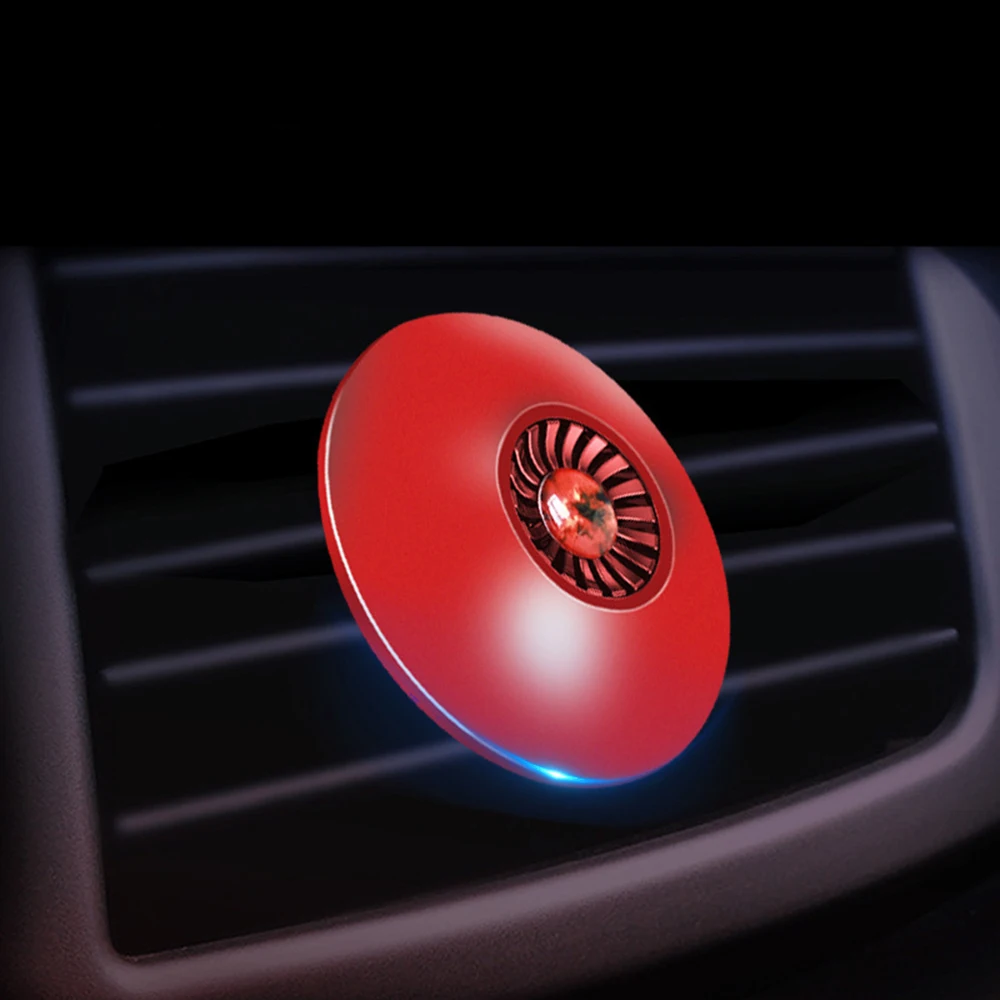 Освежитель воздуха автомобильный ароматизатор на клипсе Кондиционер Vent выход духи клип свежий с аромат для ароматерапии сплава автомобиля интимные аксессуары - Название цвета: Красный