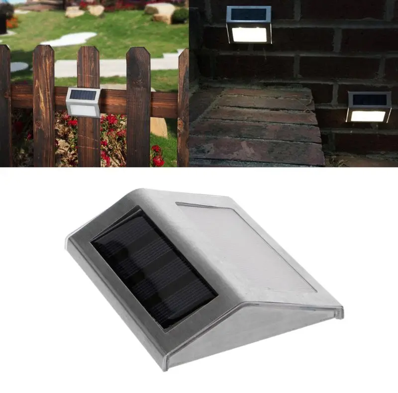 

Solar Power 3 LED Light Pathway Deck Path Step Stairs Wall Garden Yard Bulbs