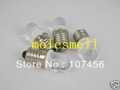 10 шт. белый E10 12 V Led лампа для Лионель 1447