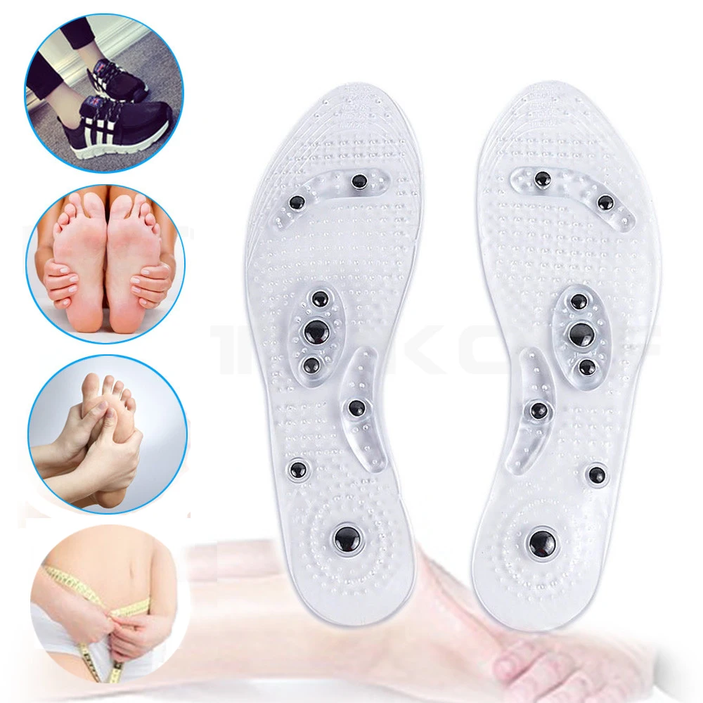 

Magnetic Massage Insoles Slimming body Shoe Insoles Foot Health Care Shoes Pad Acupuncture Massaging Foot Gel Insoles
