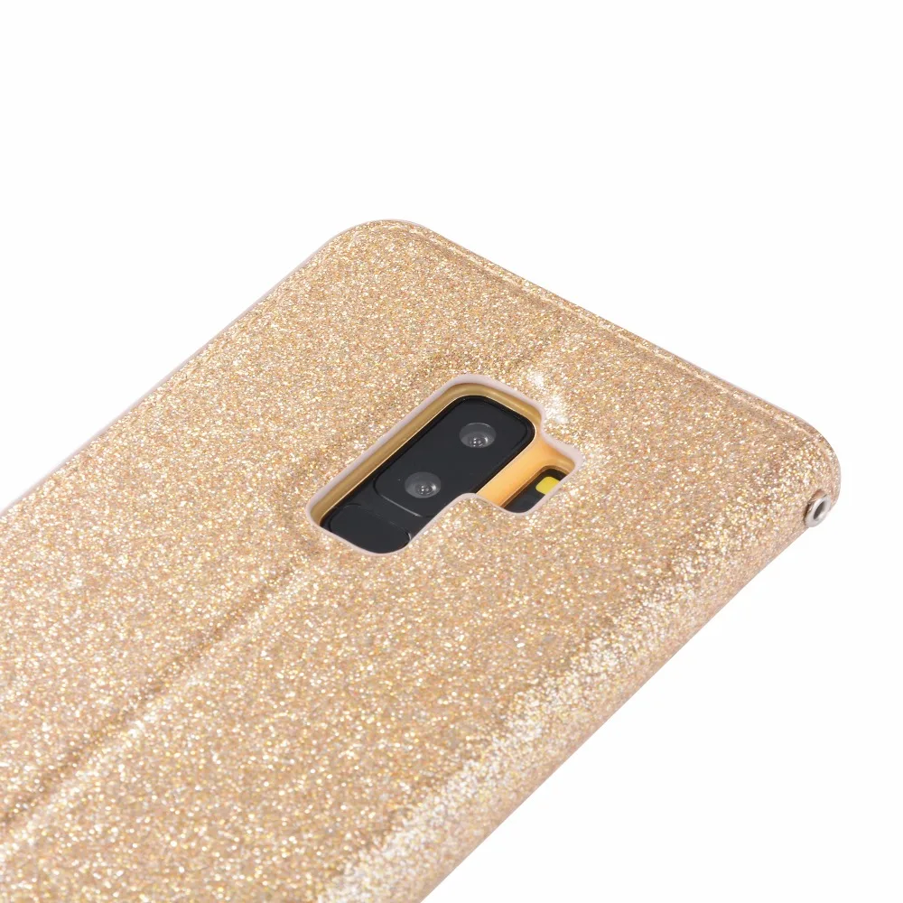 100 шт./лот Блеск Сращивание дрель кожаный чехол для samsung galaxy S7 S7 край S8 S8 плюс S9 S9 плюс
