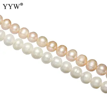 

Cultured Potato Freshwater Pearl Beads natural 9-10mm Approx 0.8mm Sold Per Approx 14.5 Inch