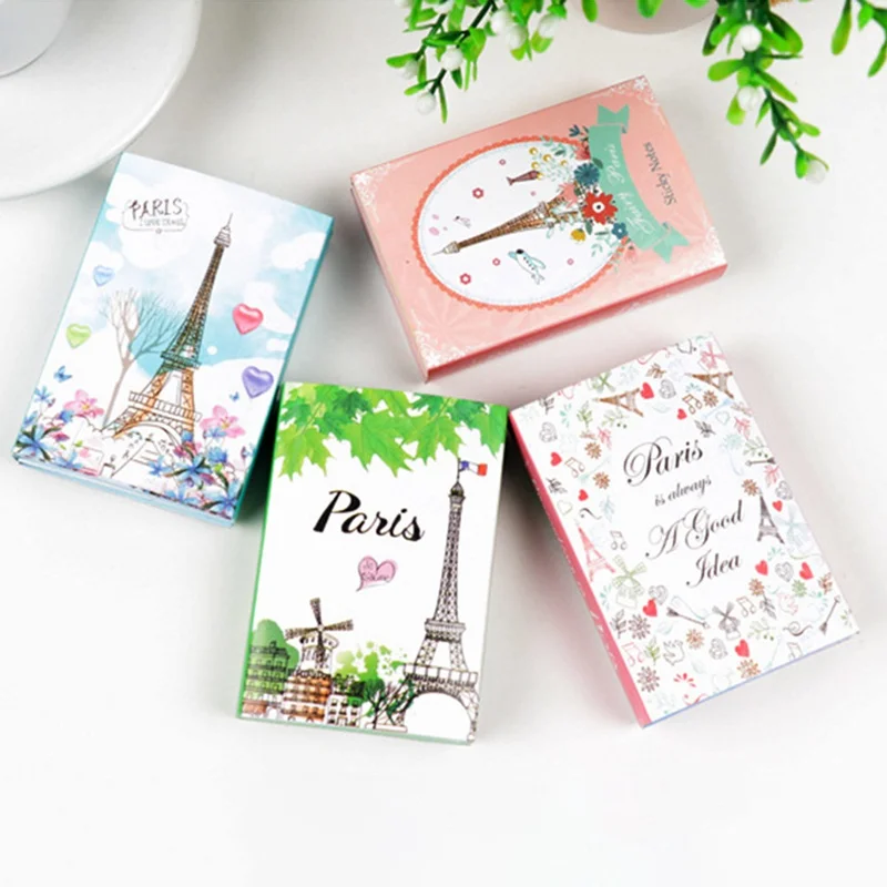 

1Pc New Paris Eiffel Tower 6 Folding Memo Pad N Times Sticky Notes Memo Notepad Bookmark Gift Stationery