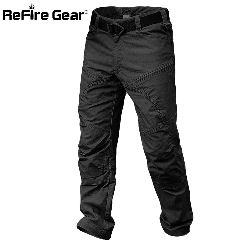 ReFire Gear Military Tactical Cargo Pants Men Special Force Army Combat Pants SWAT Waterproof Large Multi Pocket Cotton Trousers cargo pants military cargo pants