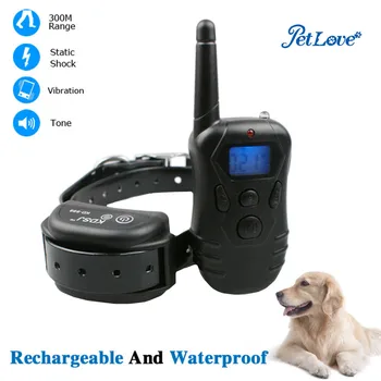 

Vibrating and Static Shock 100 level intensity Wireless Pet Training Collar for 1 Dog