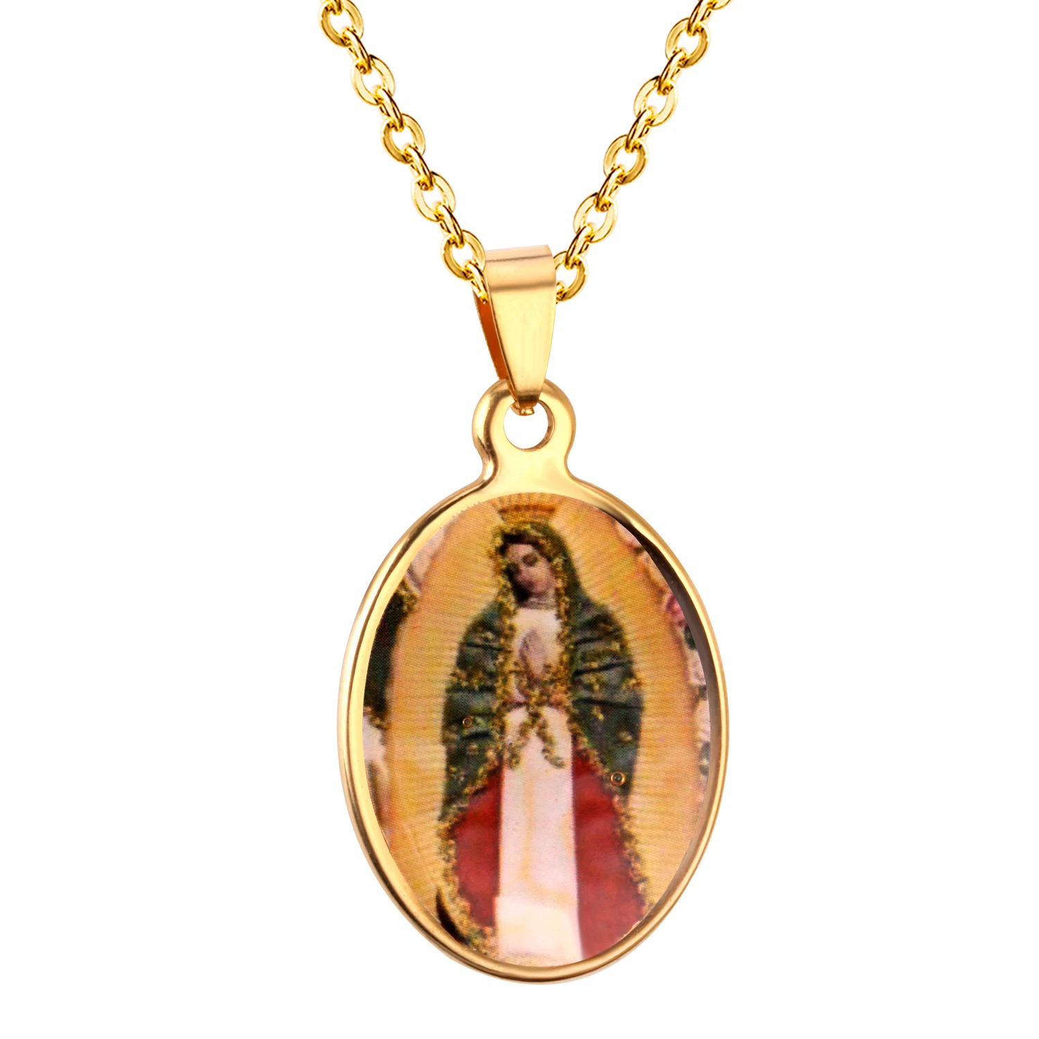 LUXUKISSKIDS 316L ожерелье из нержавеющей стали Подвеска для женщин Jewelry 107801G|Ожерелья с
