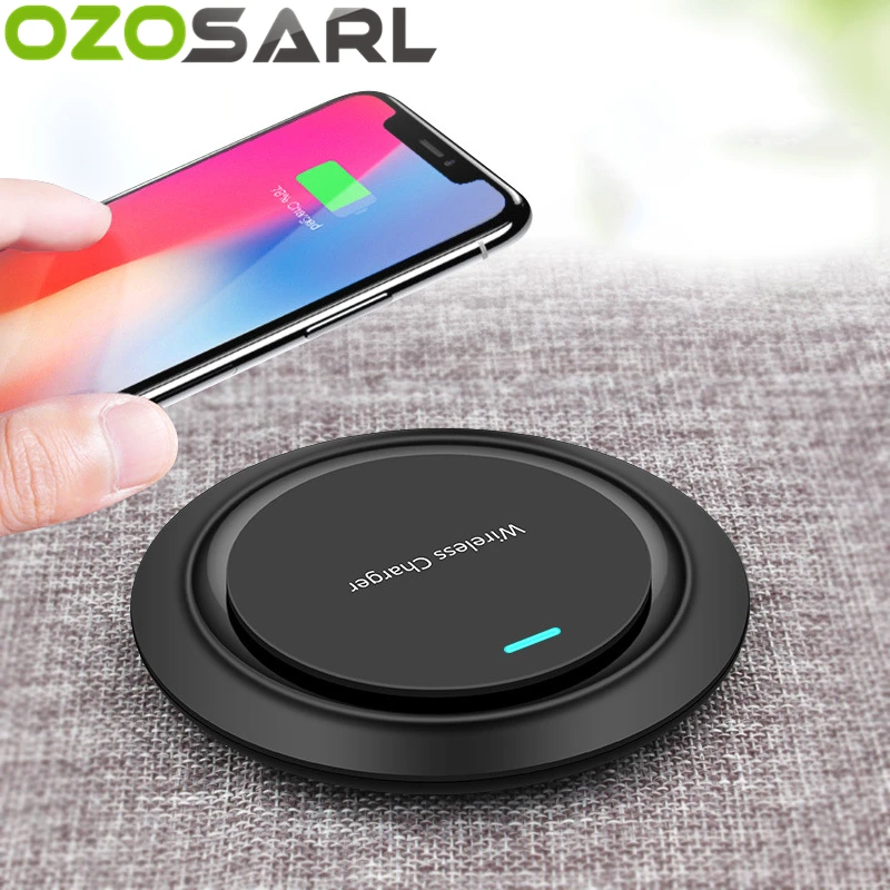 

Qi Wireless Cool Charger for iPhone XS X 8 Plus Fast Wireless Charging Pad for Samsung S8 S9 Plus Note 8 Wireless Charger