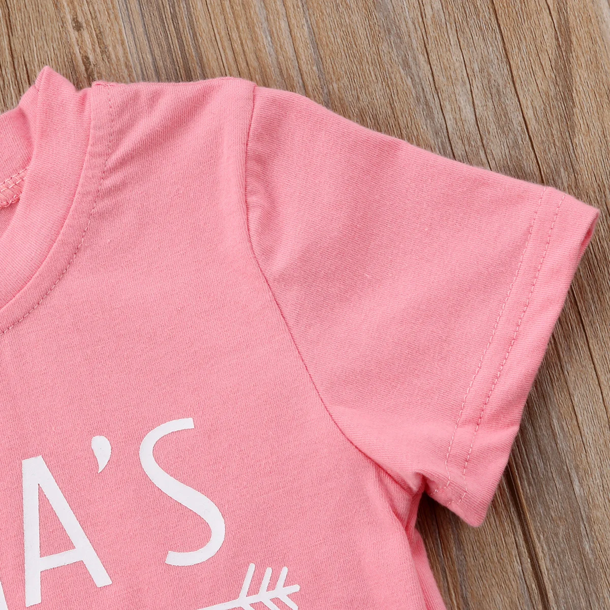 Летняя детская розовая блузка для маленьких девочек, футболка, футболка, Топы, футболка