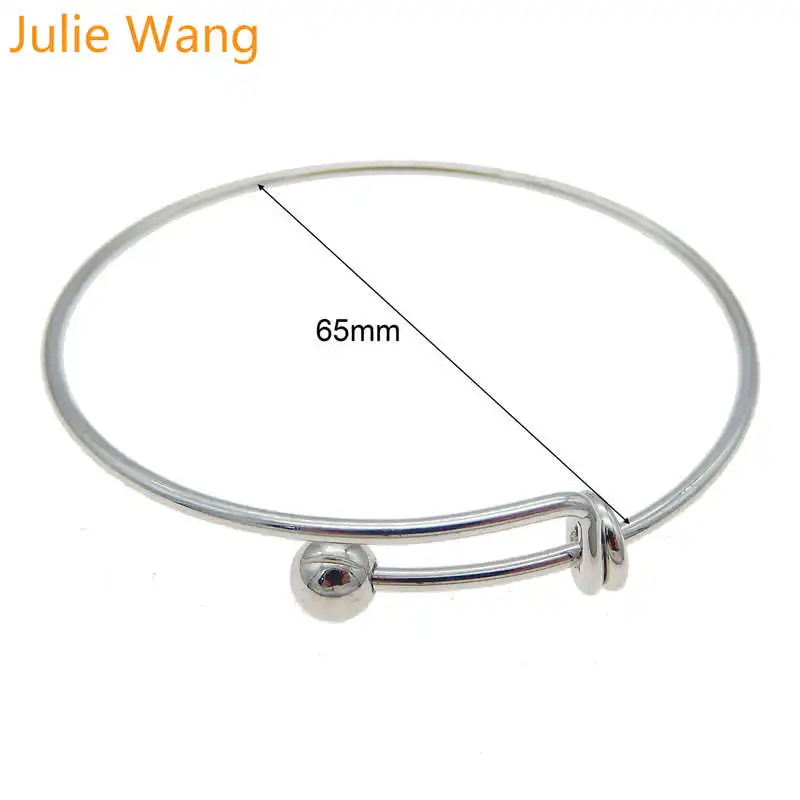 Julie Wang Регулируемый Браслет манжета медный браслет для женщин расширяемый
